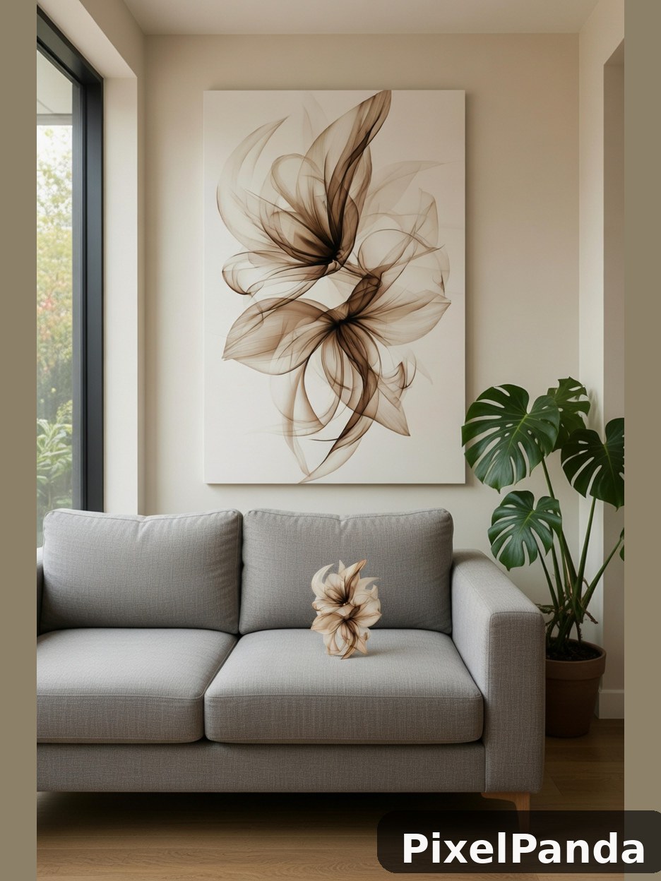 Modern Living Room — Made with PixelPanda