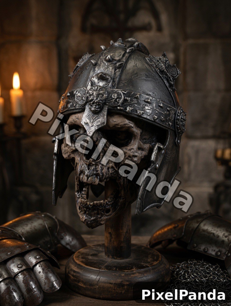 Medieval Armor Display — Made with PixelPanda
