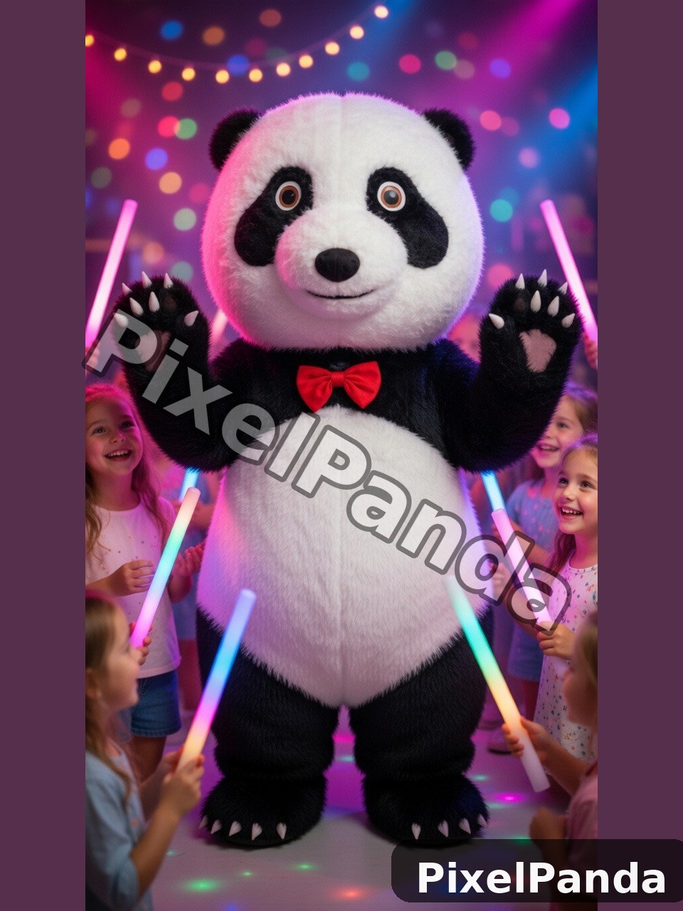 Nighttime Party Glow — Made with PixelPanda