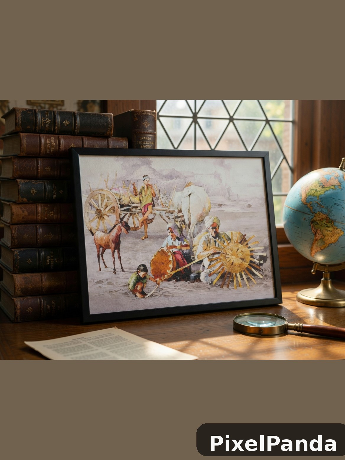 Study Desk Display — Made with PixelPanda