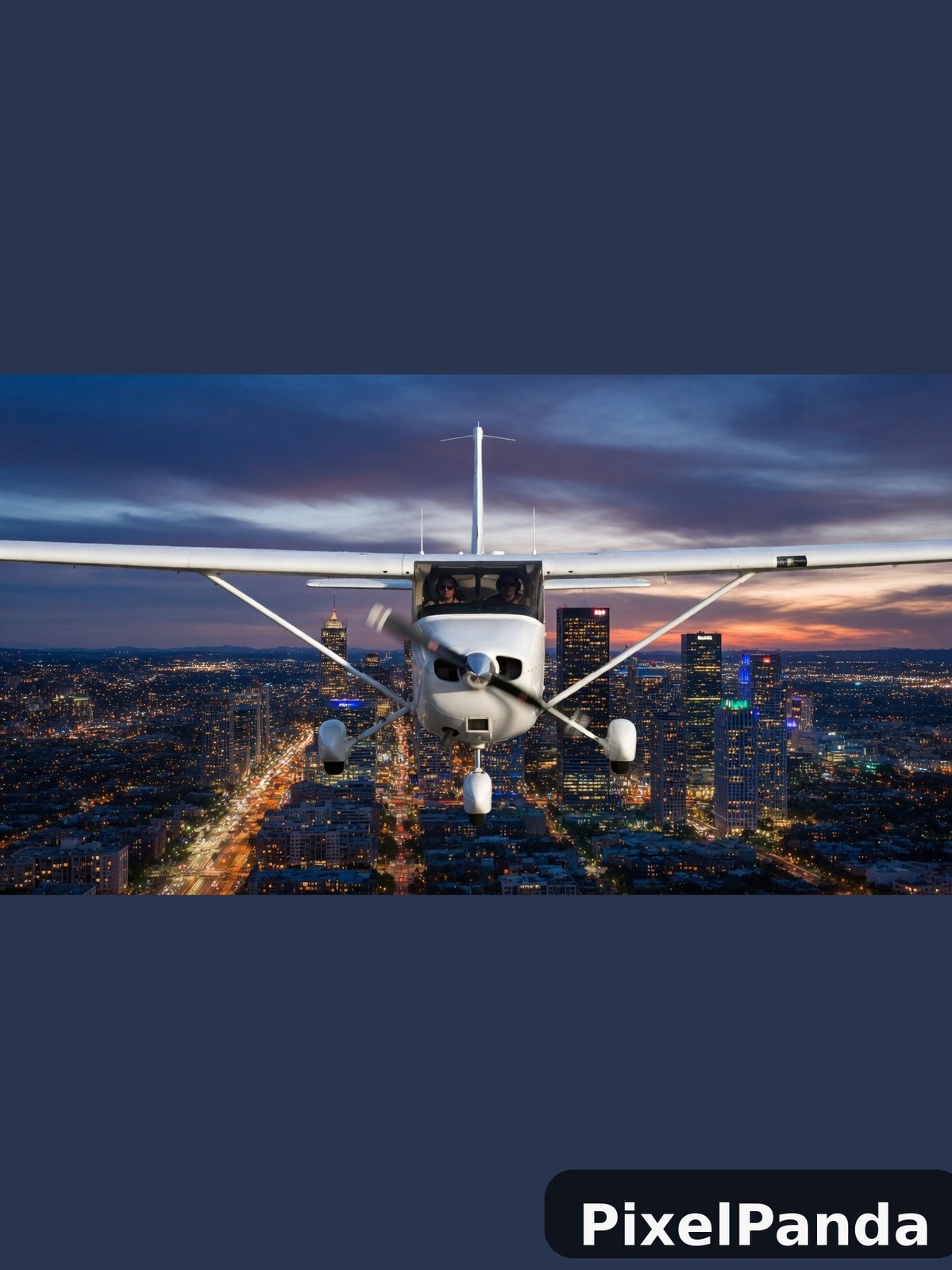 Skyline Takeoff — Made with PixelPanda