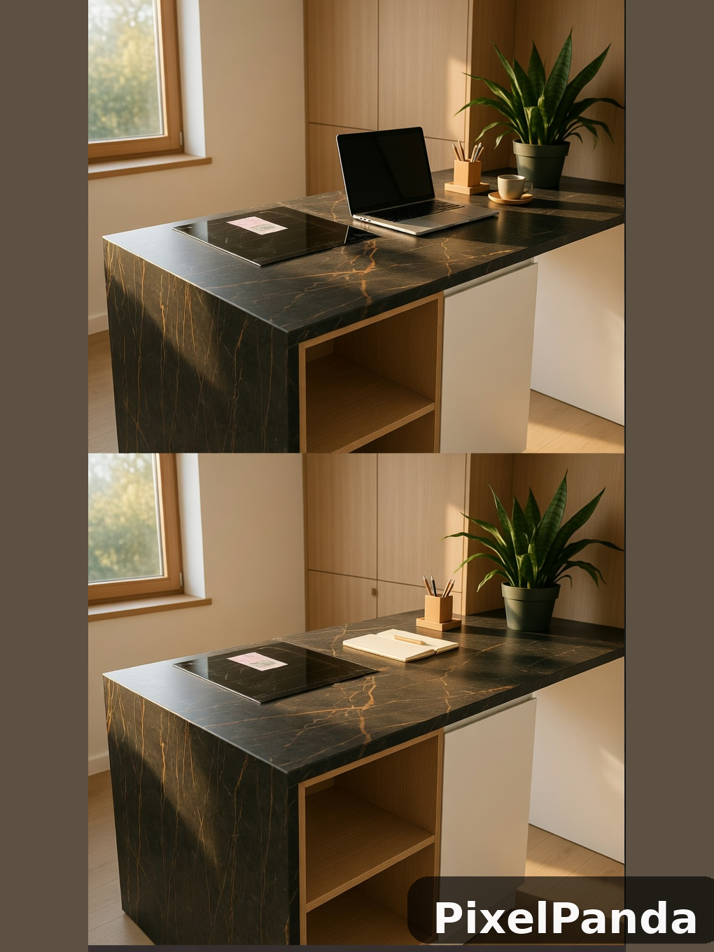 Home Office Setup — Made with PixelPanda