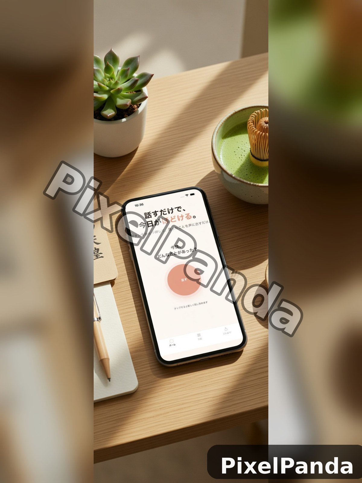 Desk Workspace Setup — Made with PixelPanda