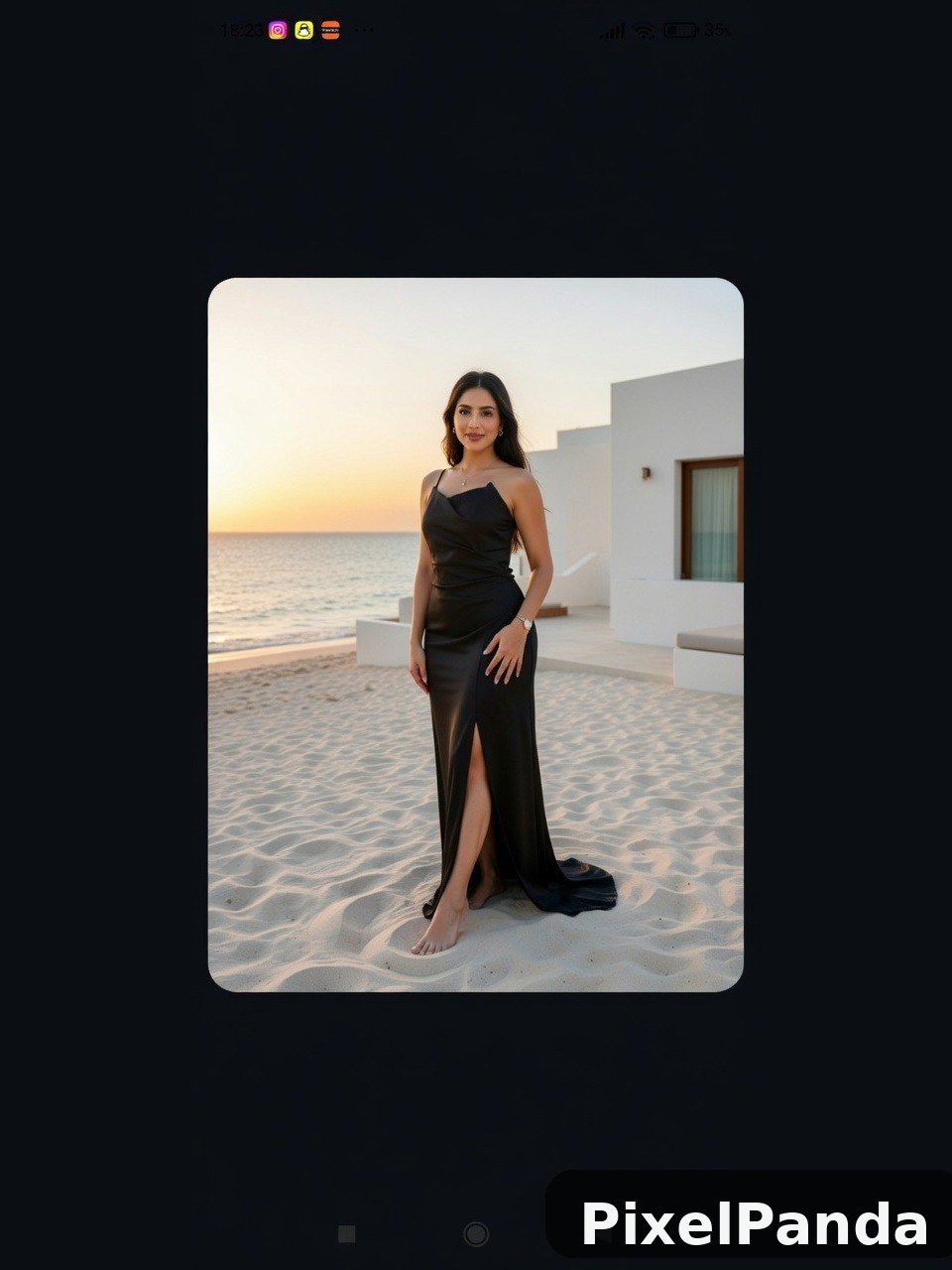Coastal Evening Elegance — Made with PixelPanda