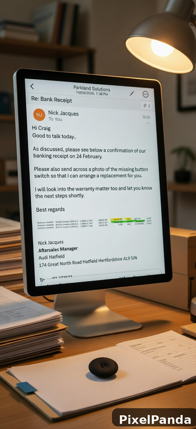Evening Business Review — Made with PixelPanda