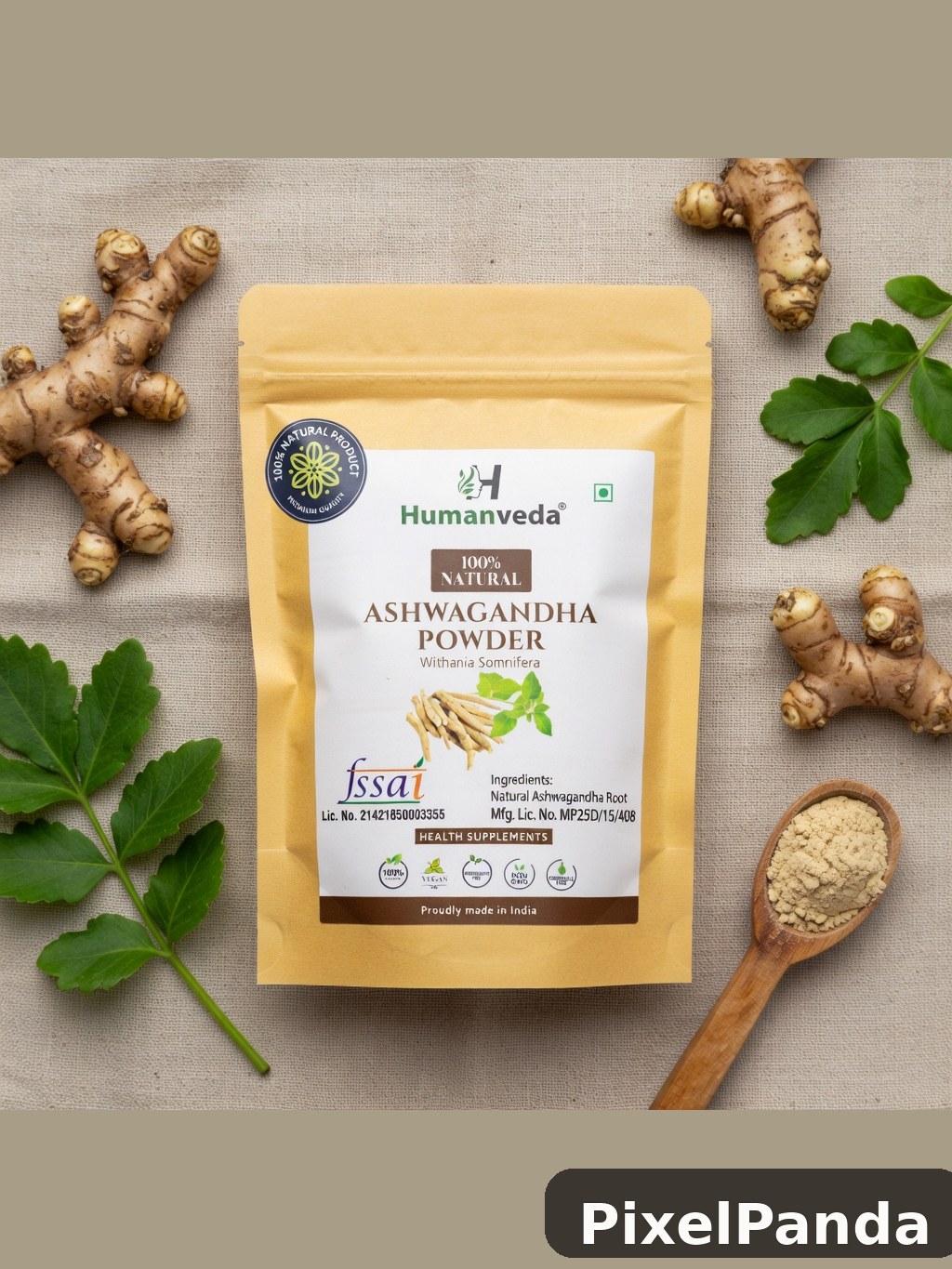 Ingredient Flatlay — Made with PixelPanda