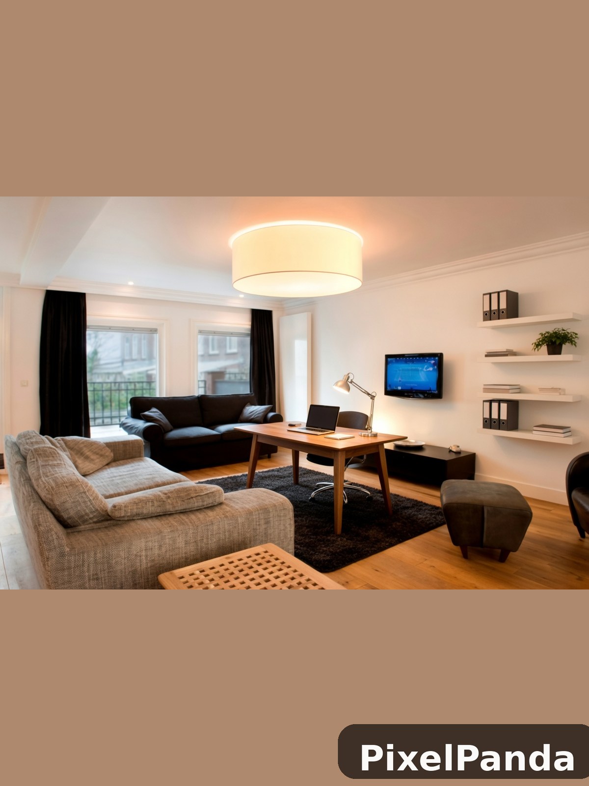 Home Office Focus — Made with PixelPanda