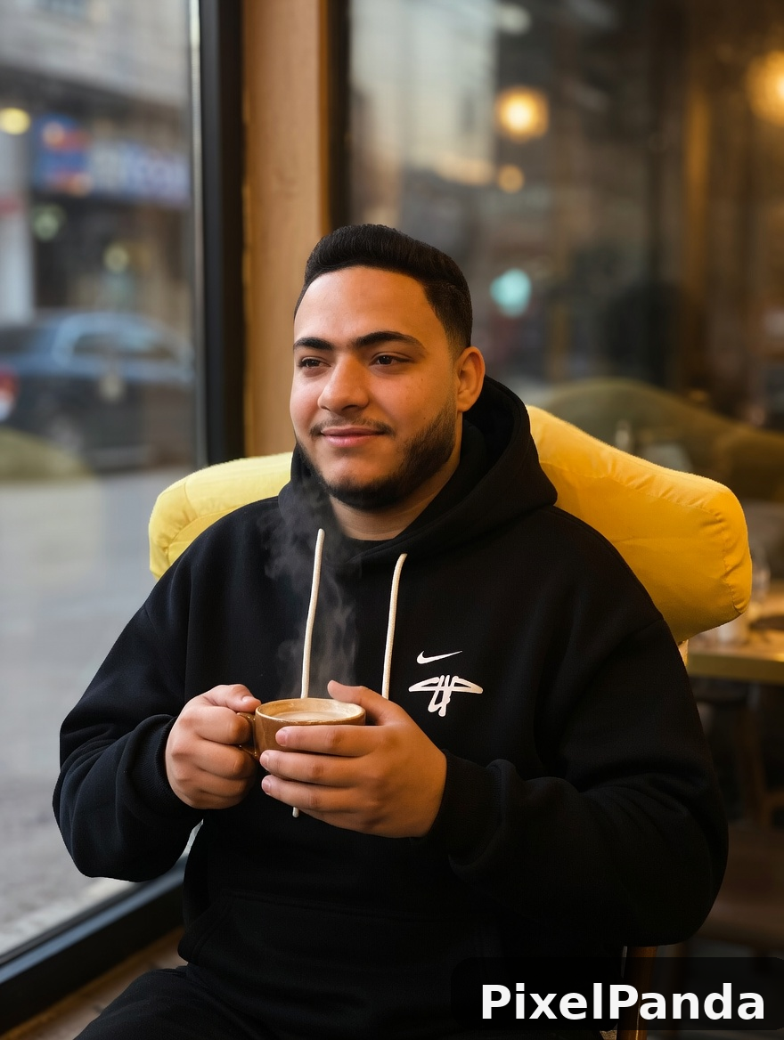 Coffee Shop Moment — Made with PixelPanda