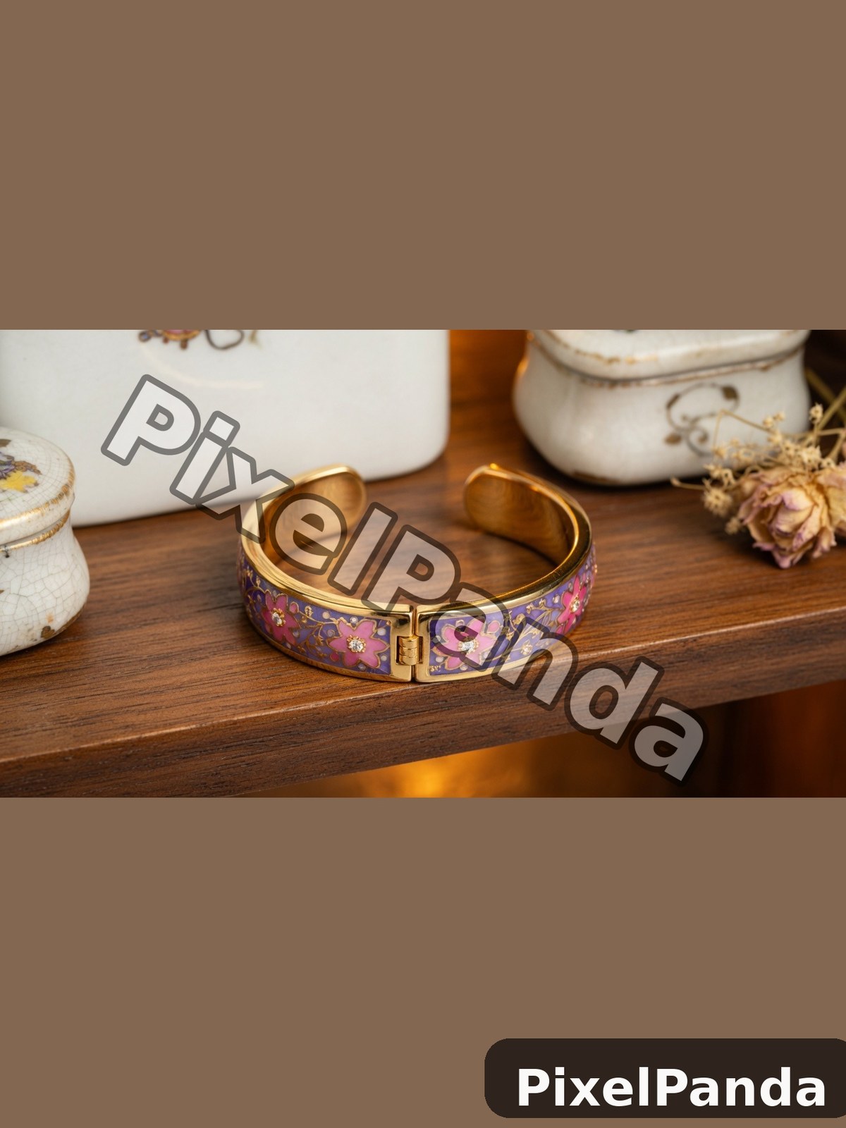 Antique Shelf Display — Made with PixelPanda