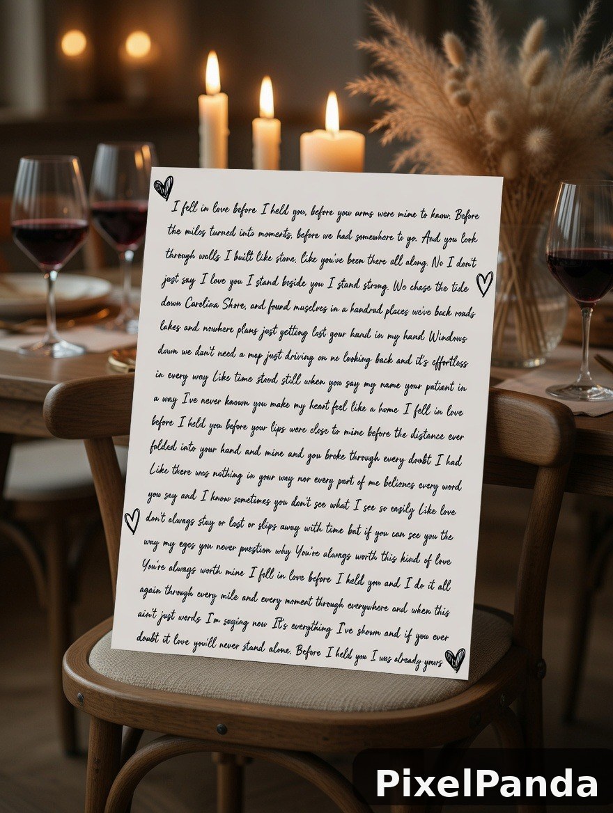 Romantic Table Setting — Made with PixelPanda