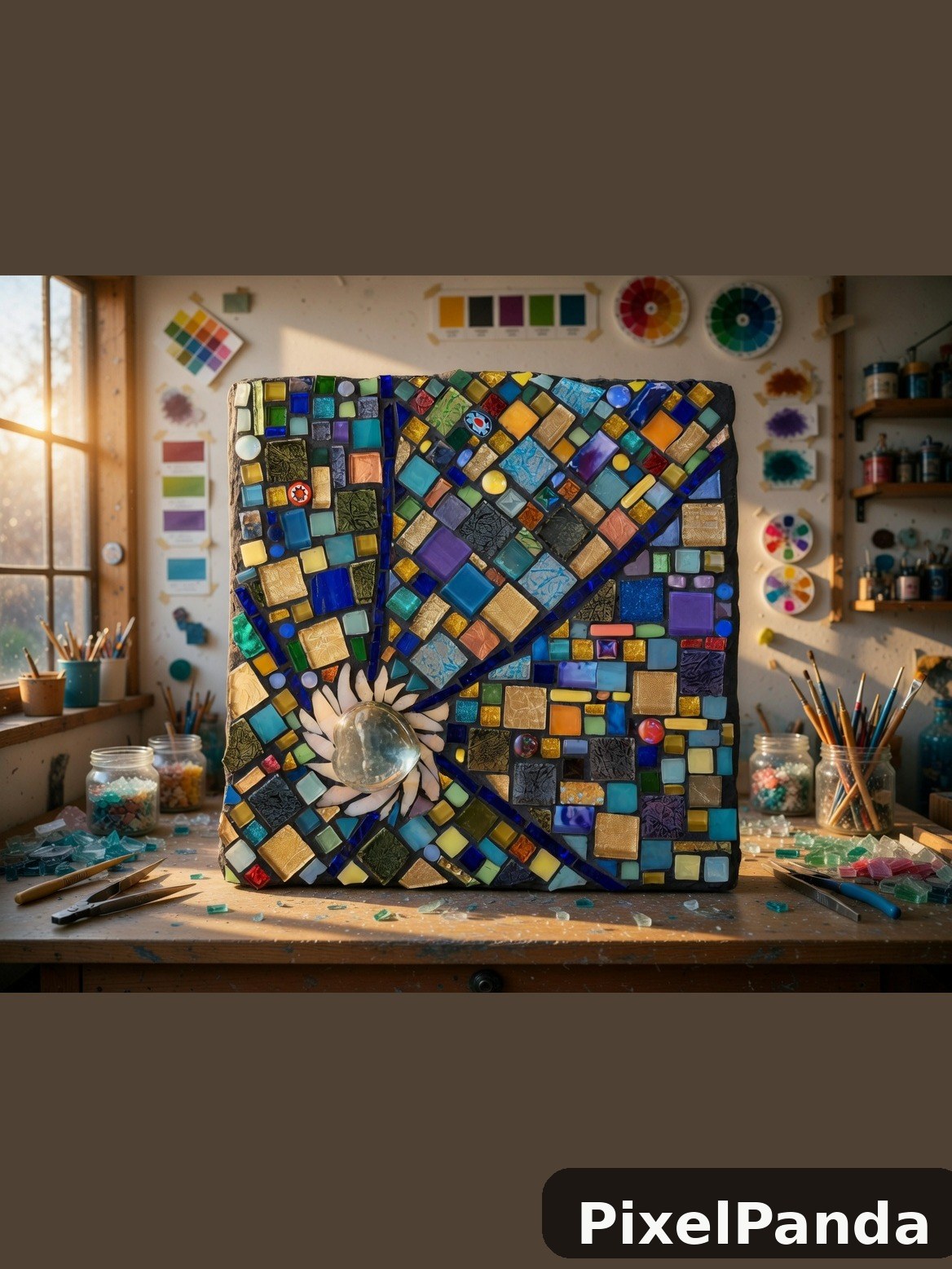 Artistic Studio Workspace — Made with PixelPanda AI