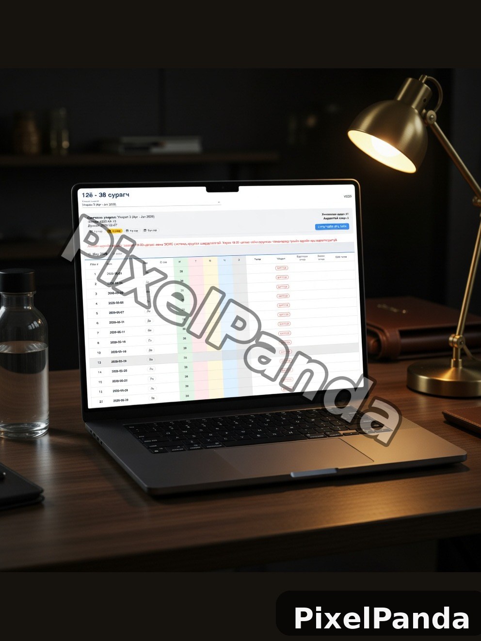 Evening Work Mode — Made with PixelPanda