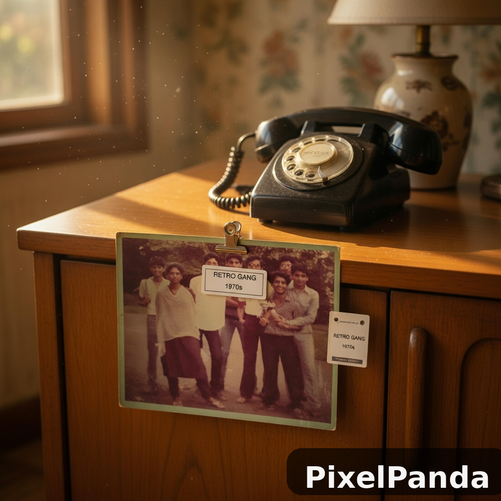Vintage Cabinet Setting — Made with PixelPanda