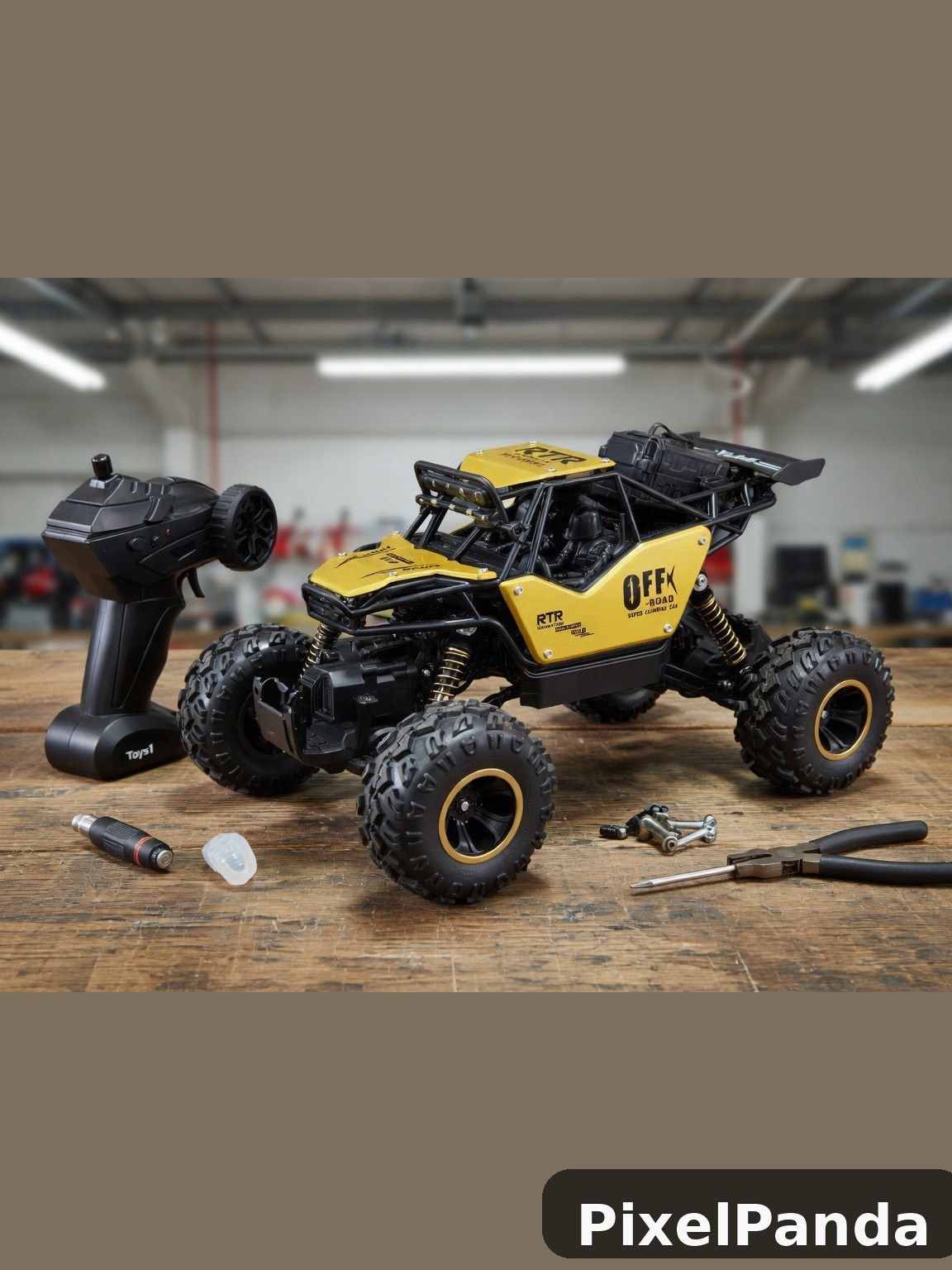 Garage Workbench Display — Made with PixelPanda