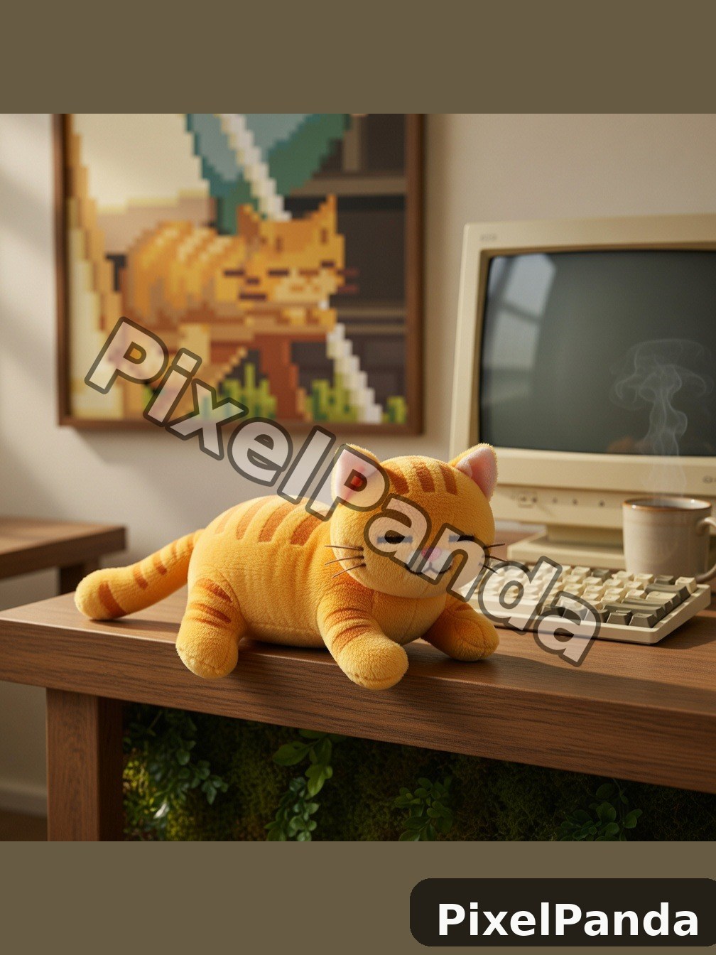 Desk Decoration Setup — Made with PixelPanda
