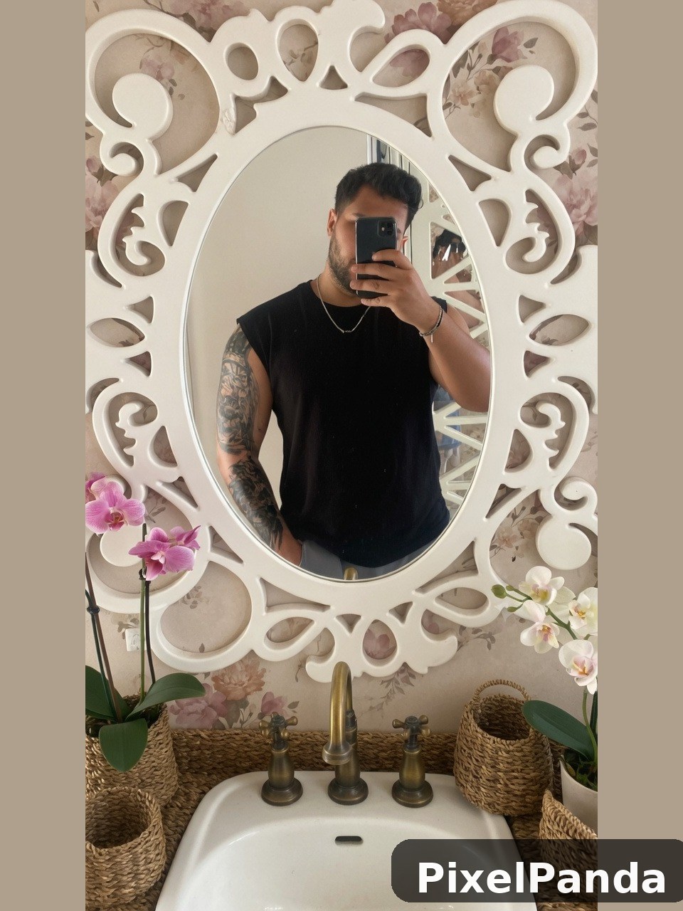 Powder Room Elegance — Made with PixelPanda