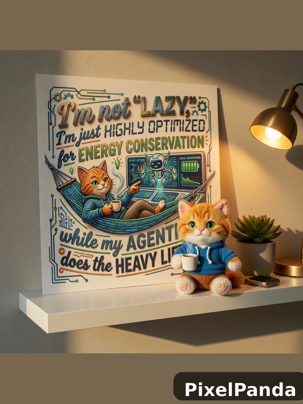 Casual Room Vignette — Made with PixelPanda