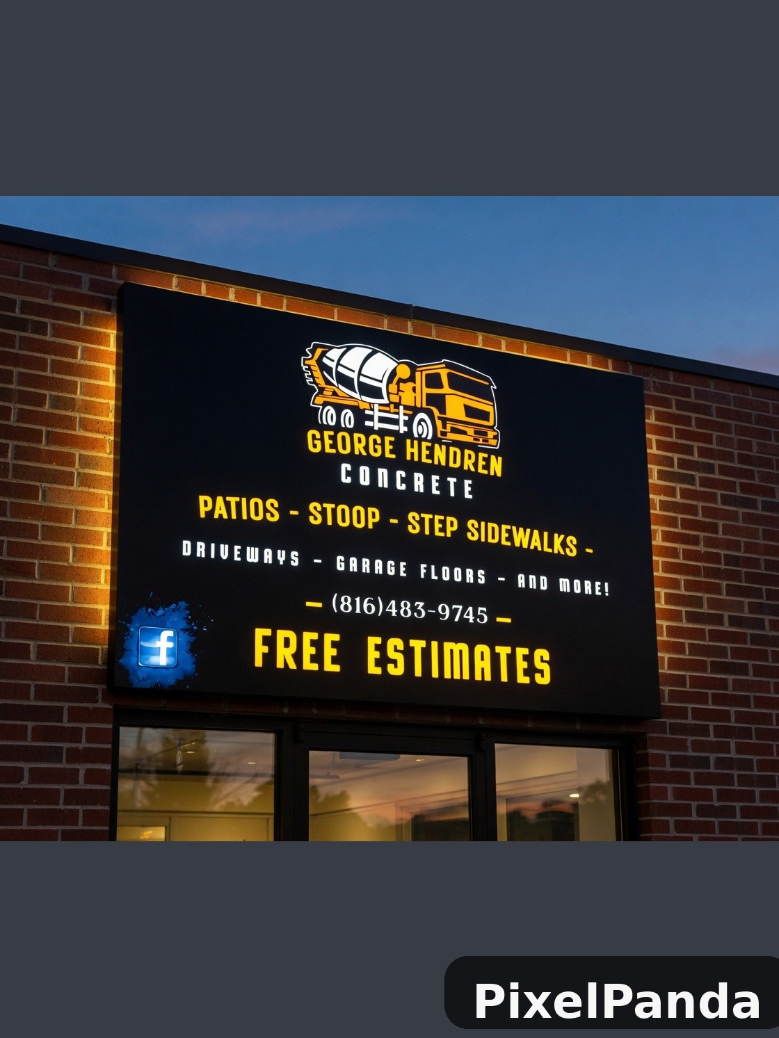 Storefront Signage — Made with PixelPanda