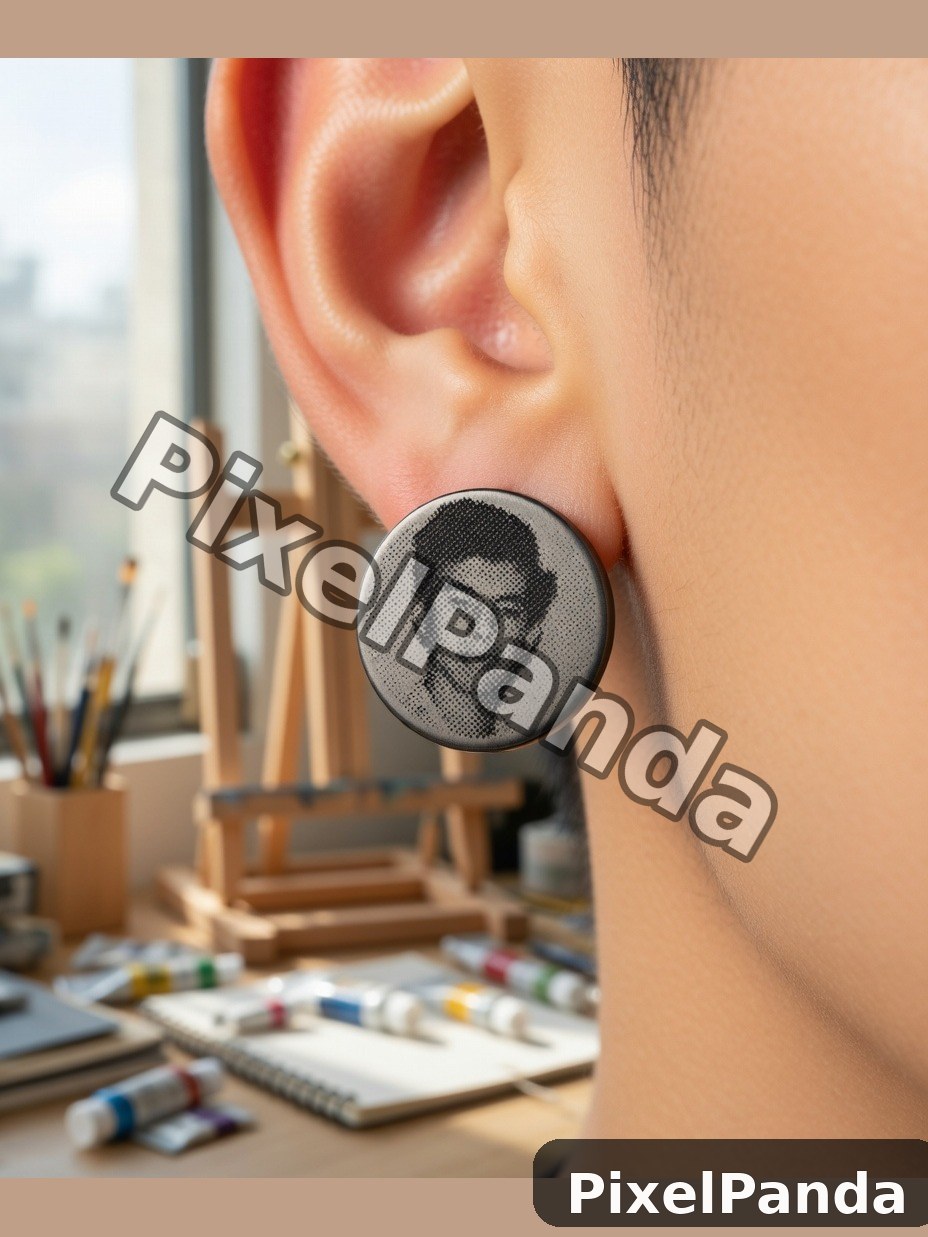 Artist Studio Close-up — Made with PixelPanda