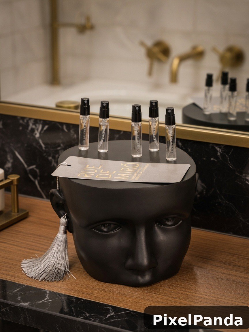 Luxury Bathroom Counter — Made with PixelPanda