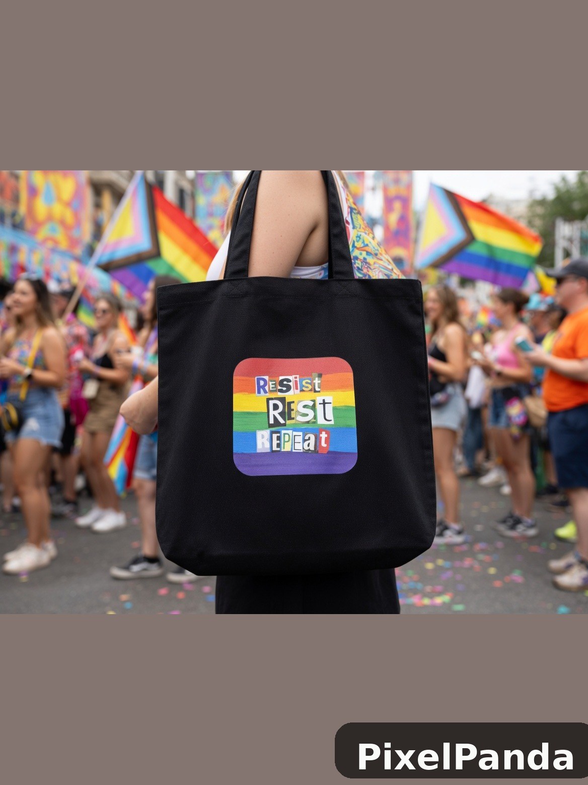 Pride Parade Street — Made with PixelPanda