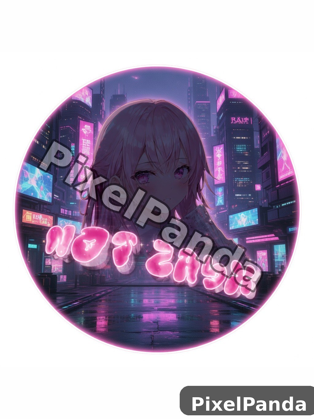 Urban Neon Night — Made with PixelPanda