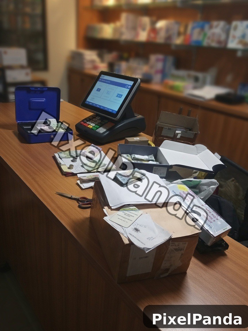 Retail Counter — Made with PixelPanda