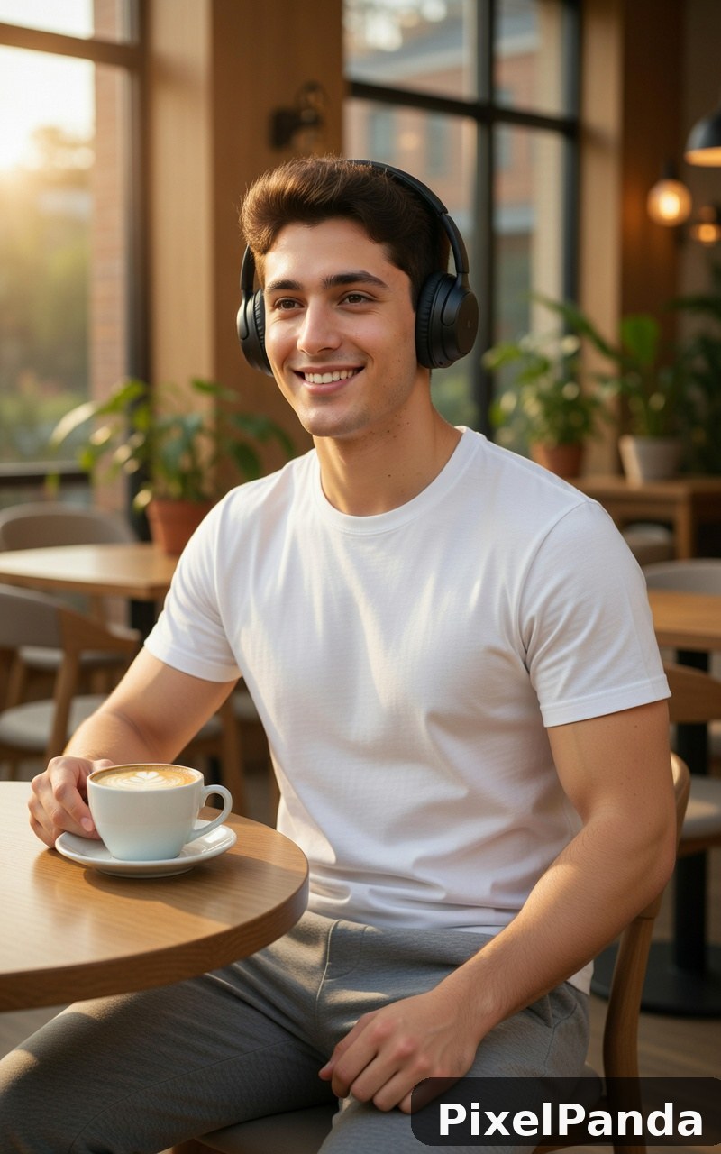 Coffee Shop Casual — Made with PixelPanda