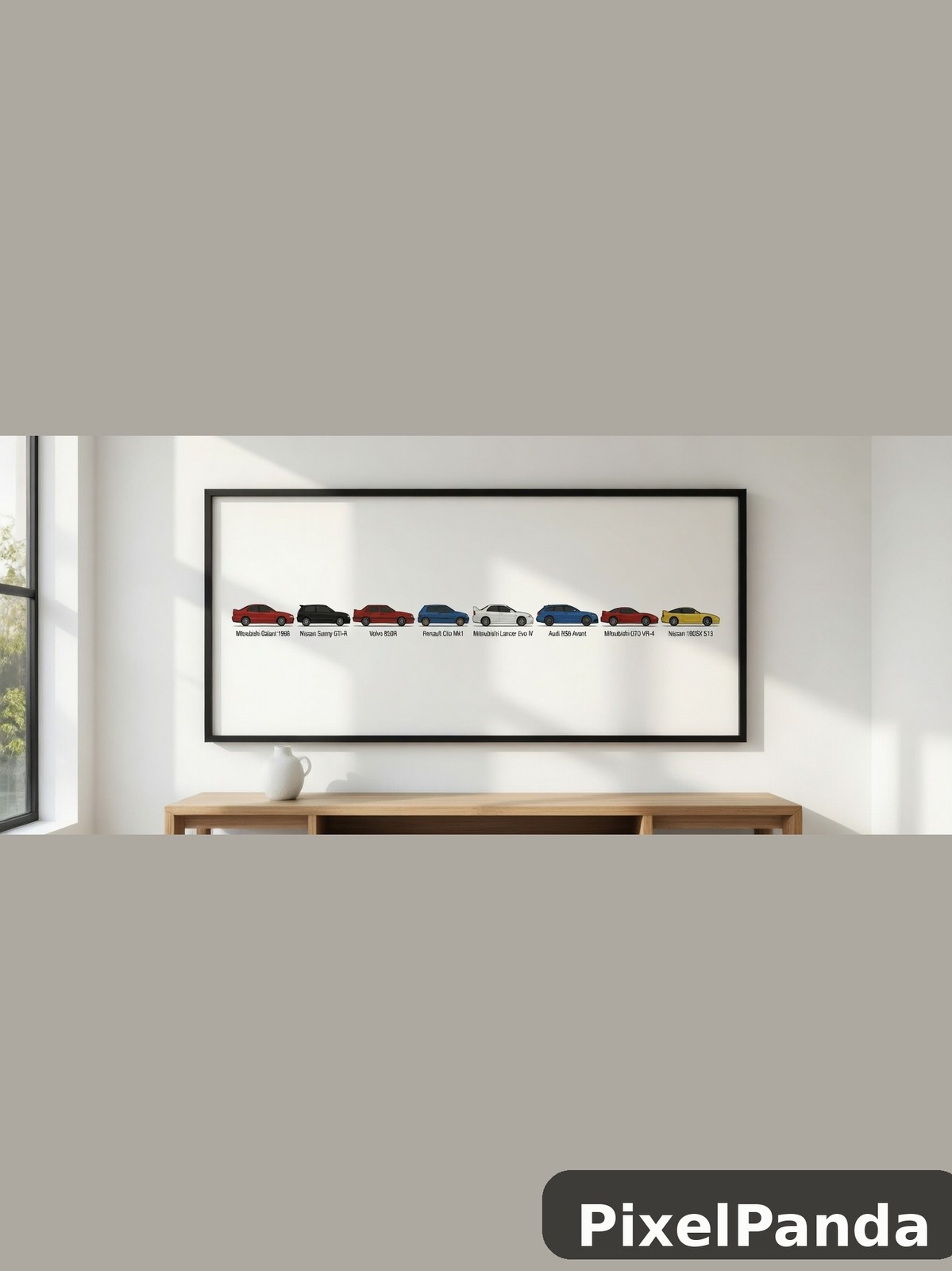 Gallery Wall Display — Made with PixelPanda