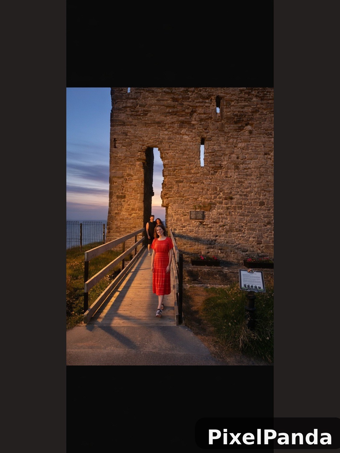 Golden Hour Ramparts — Made with PixelPanda