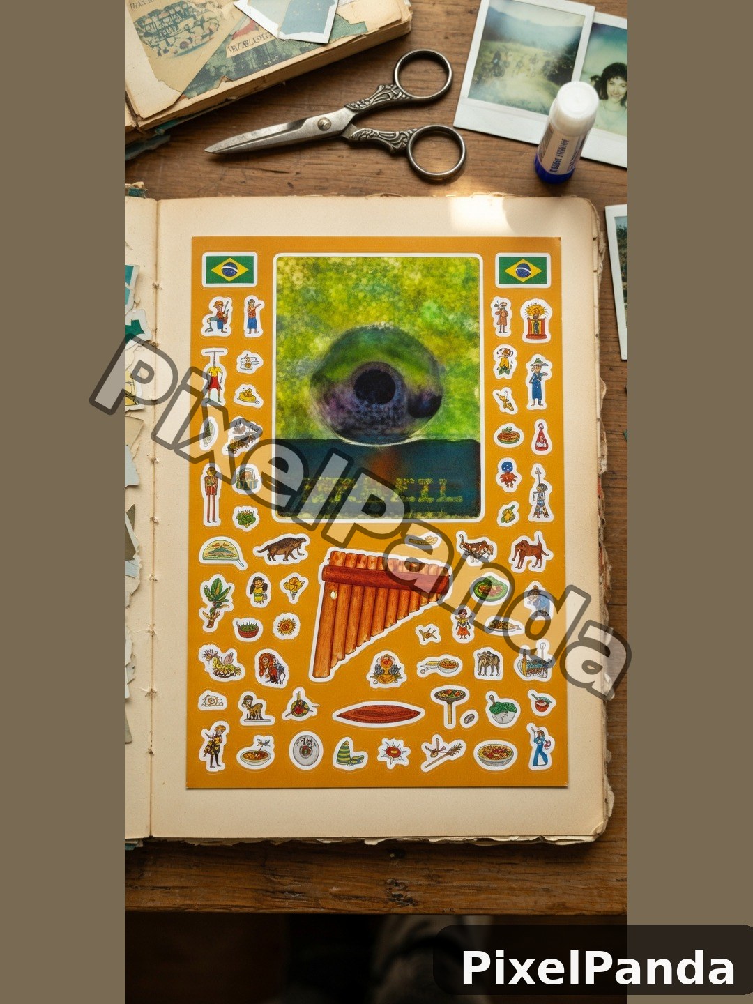 Scrapbook Flat Lay — Made with PixelPanda