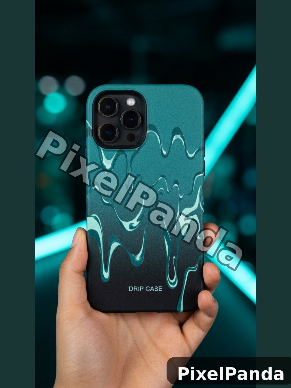 Neon Night Scene — Made with PixelPanda