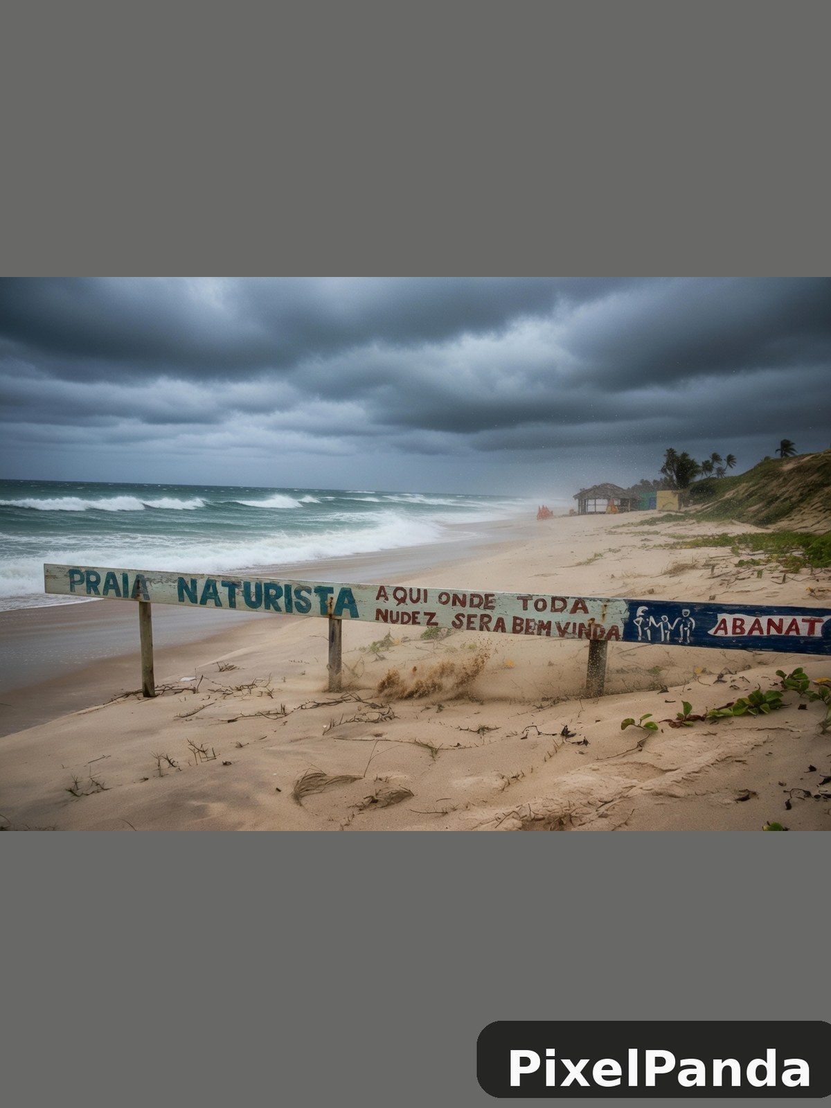 Stormy Seascape — Made with PixelPanda