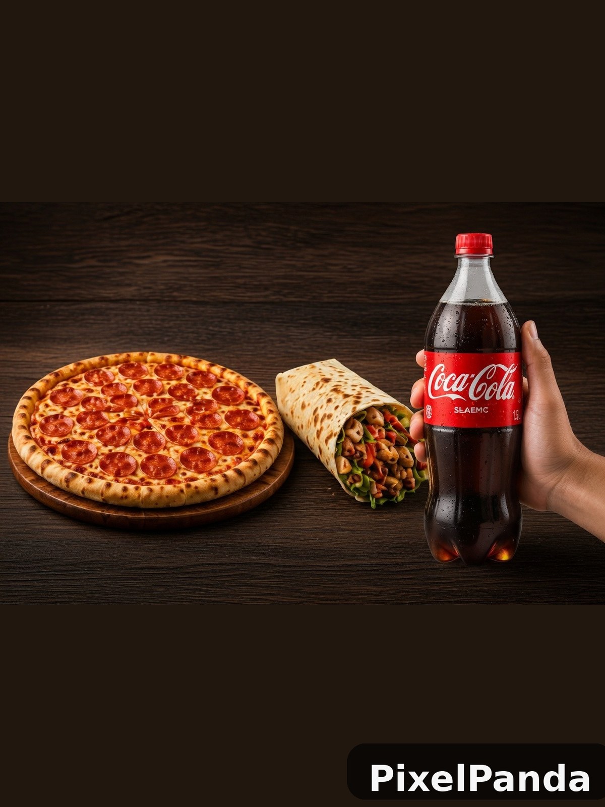 Pizza & Fries Spread — Made with PixelPanda