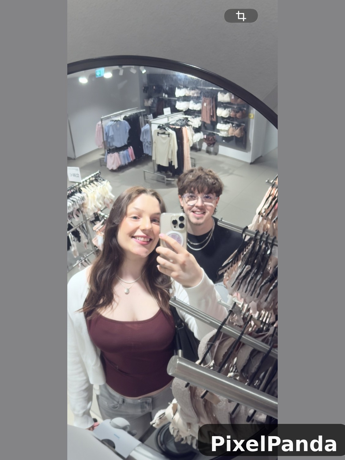 Boutique Mirror Reflection — Made with PixelPanda