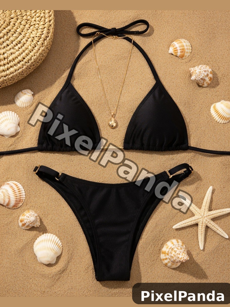 Beach Flat Lay — Made with PixelPanda