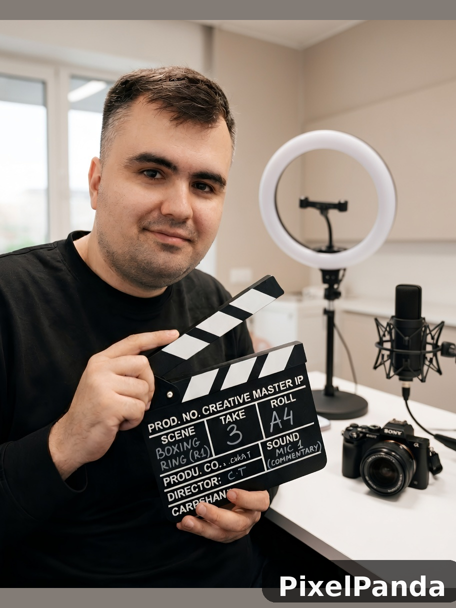 Content Creator Home — Made with PixelPanda