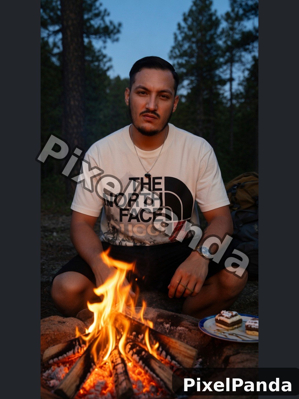 Campfire Evening — Made with PixelPanda