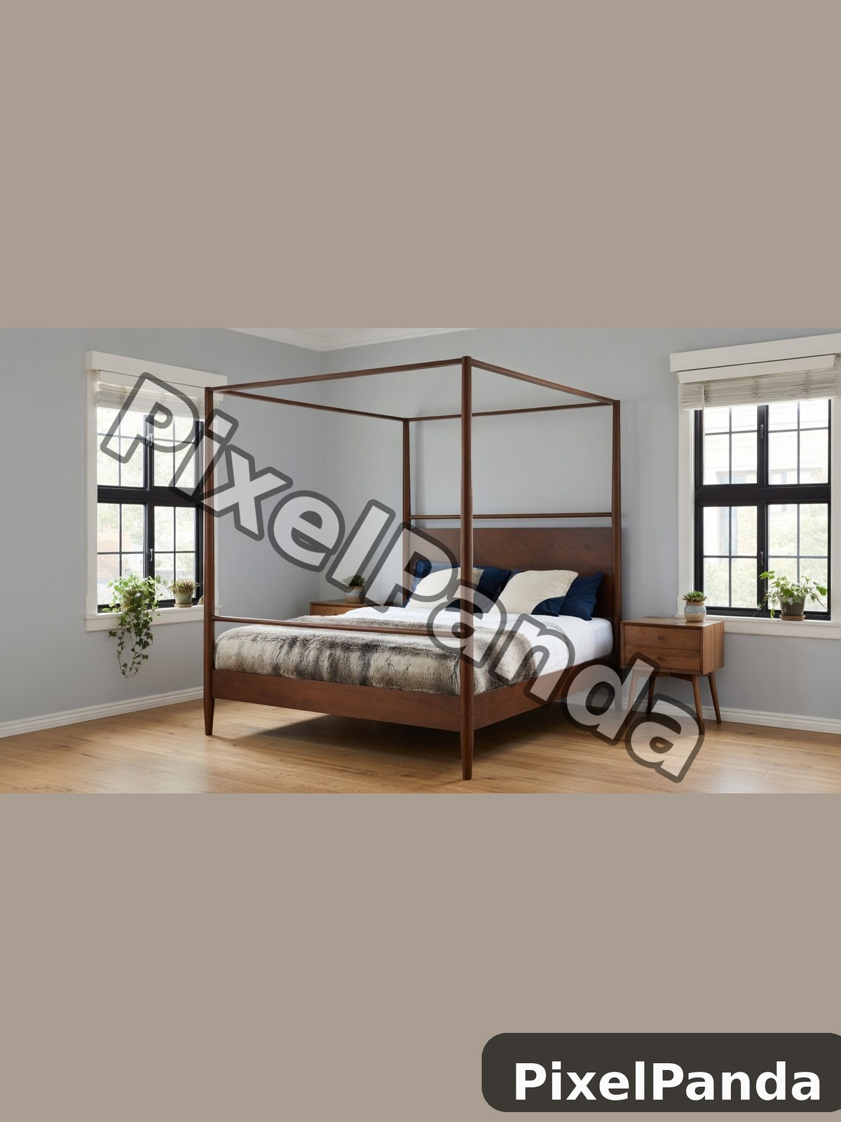 Modern Bedroom Sanctuary — Made with PixelPanda