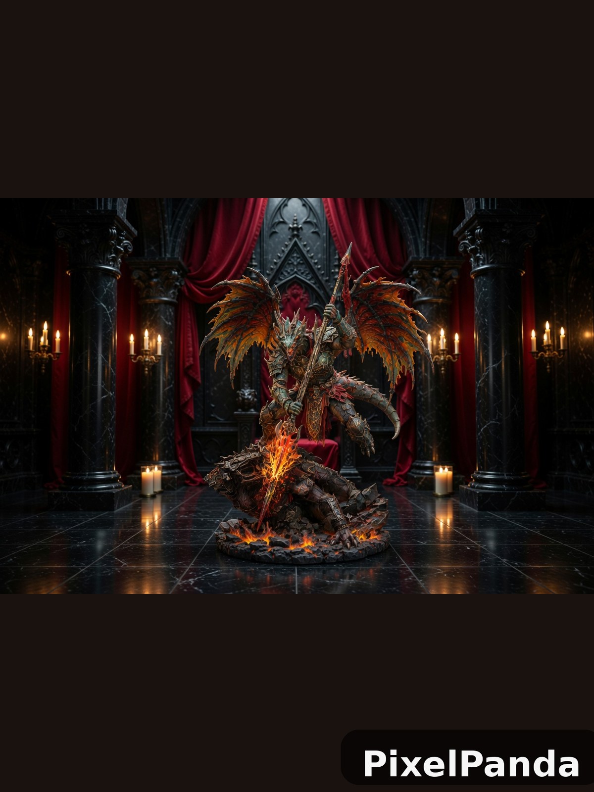 Infernal Throne Room — Made with PixelPanda