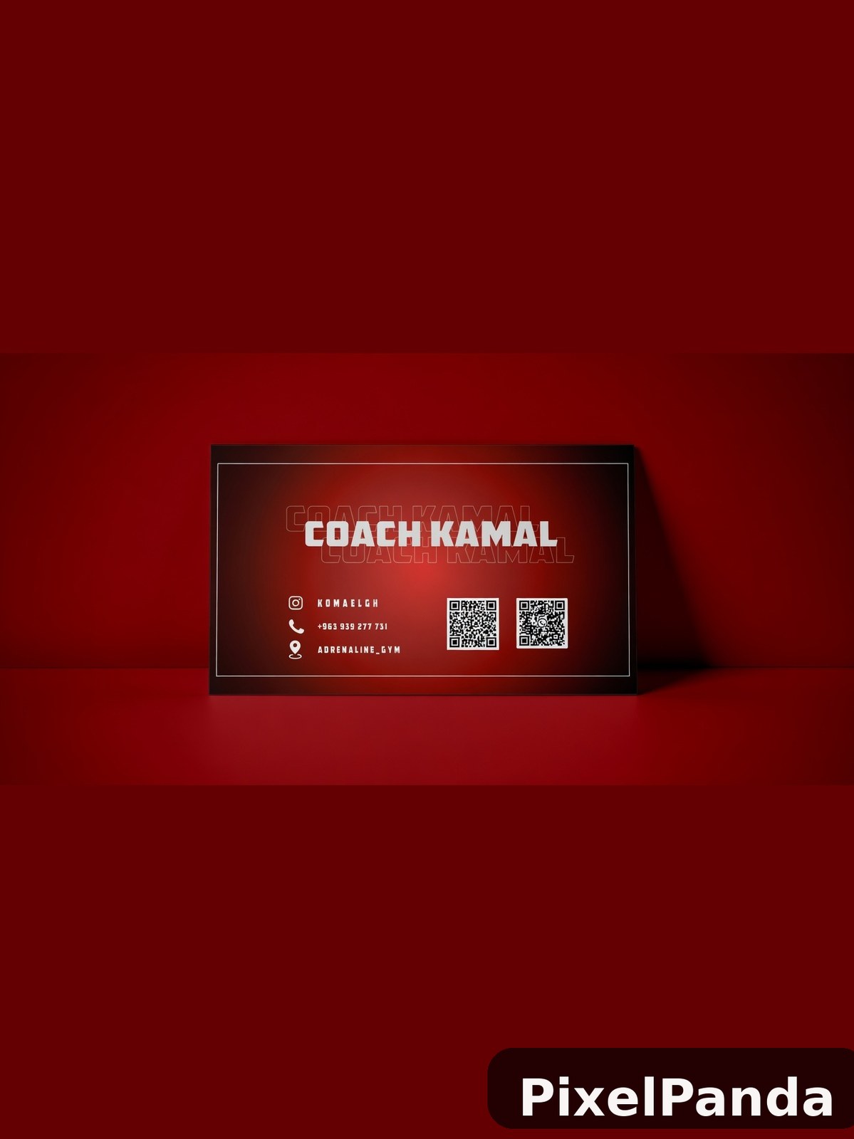 Studio Red Backdrop — Made with PixelPanda