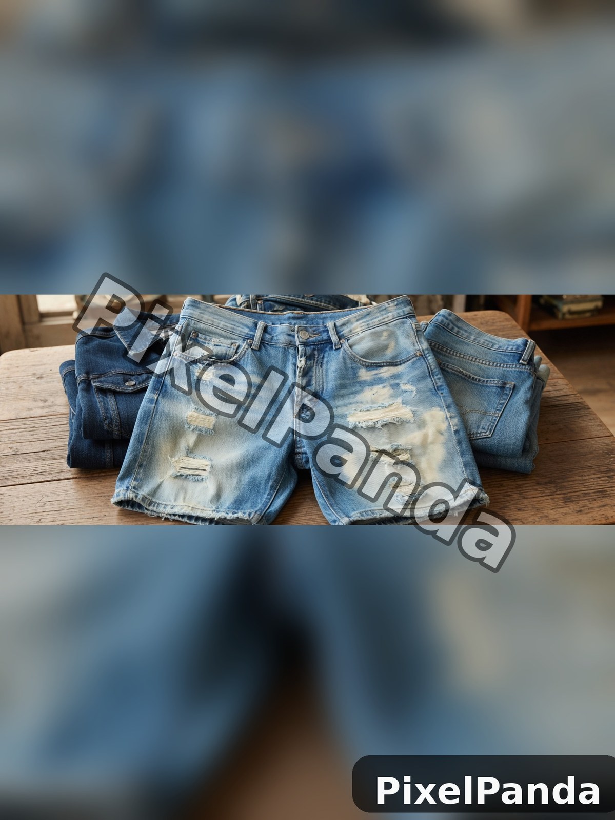 Vintage Denim Pile