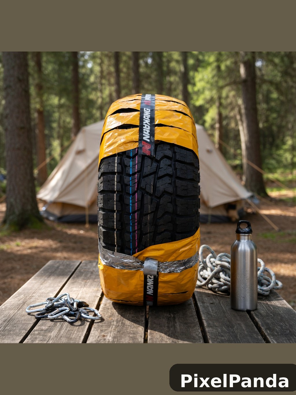 Camping Ground Setup — Made with PixelPanda