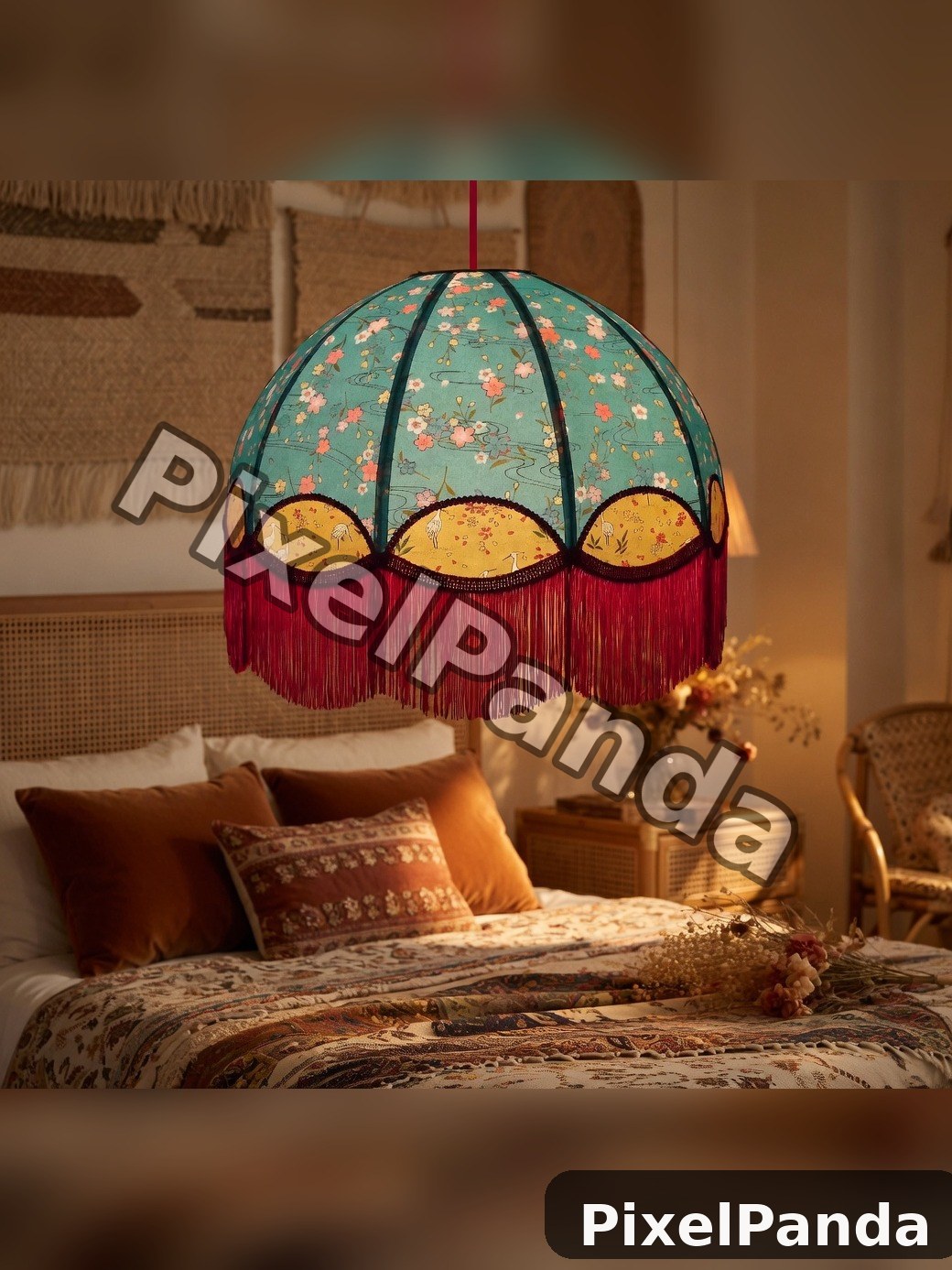 Eclectic Bedroom — Made with PixelPanda