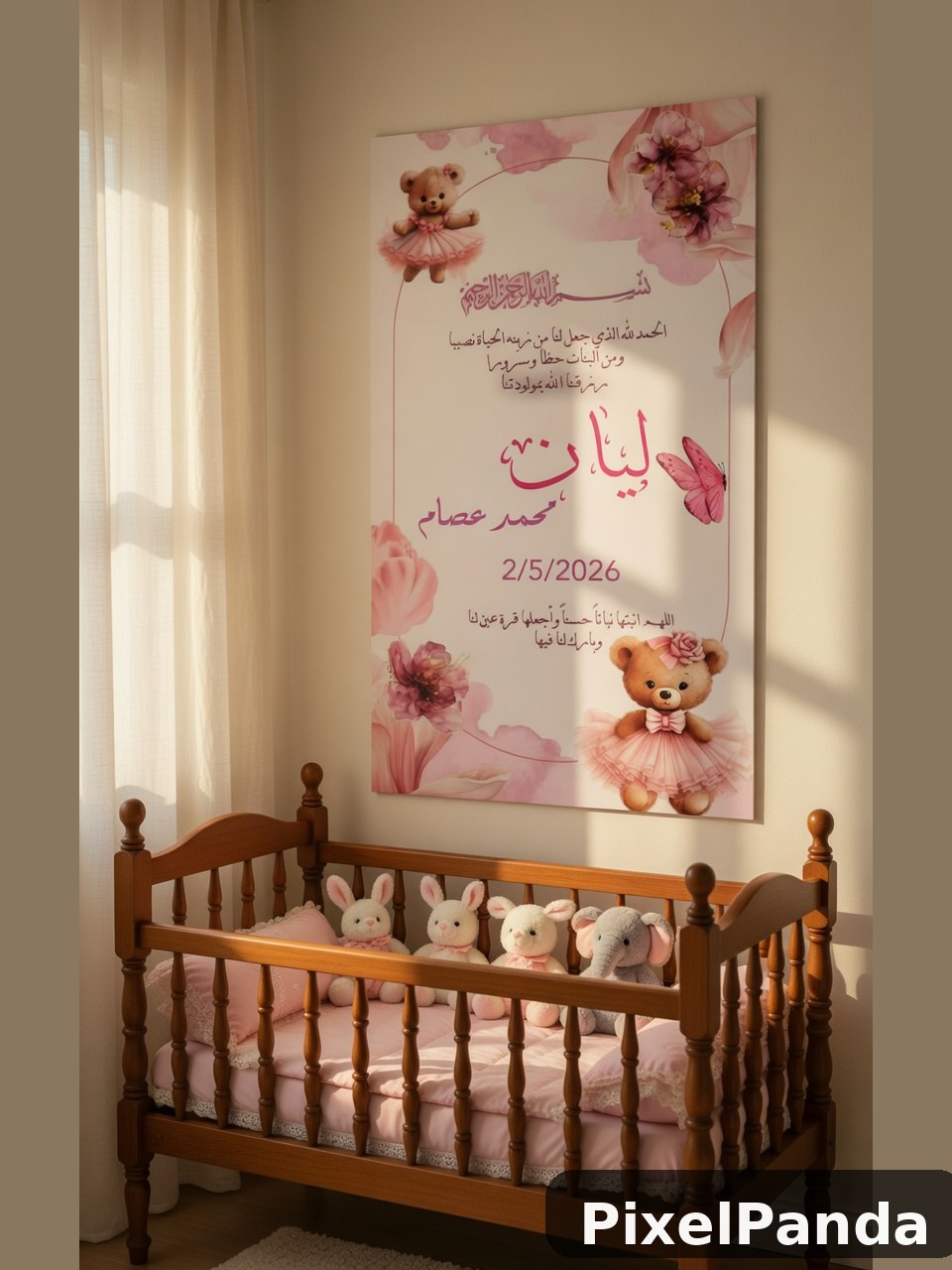 Nursery Wall Display — Made with PixelPanda