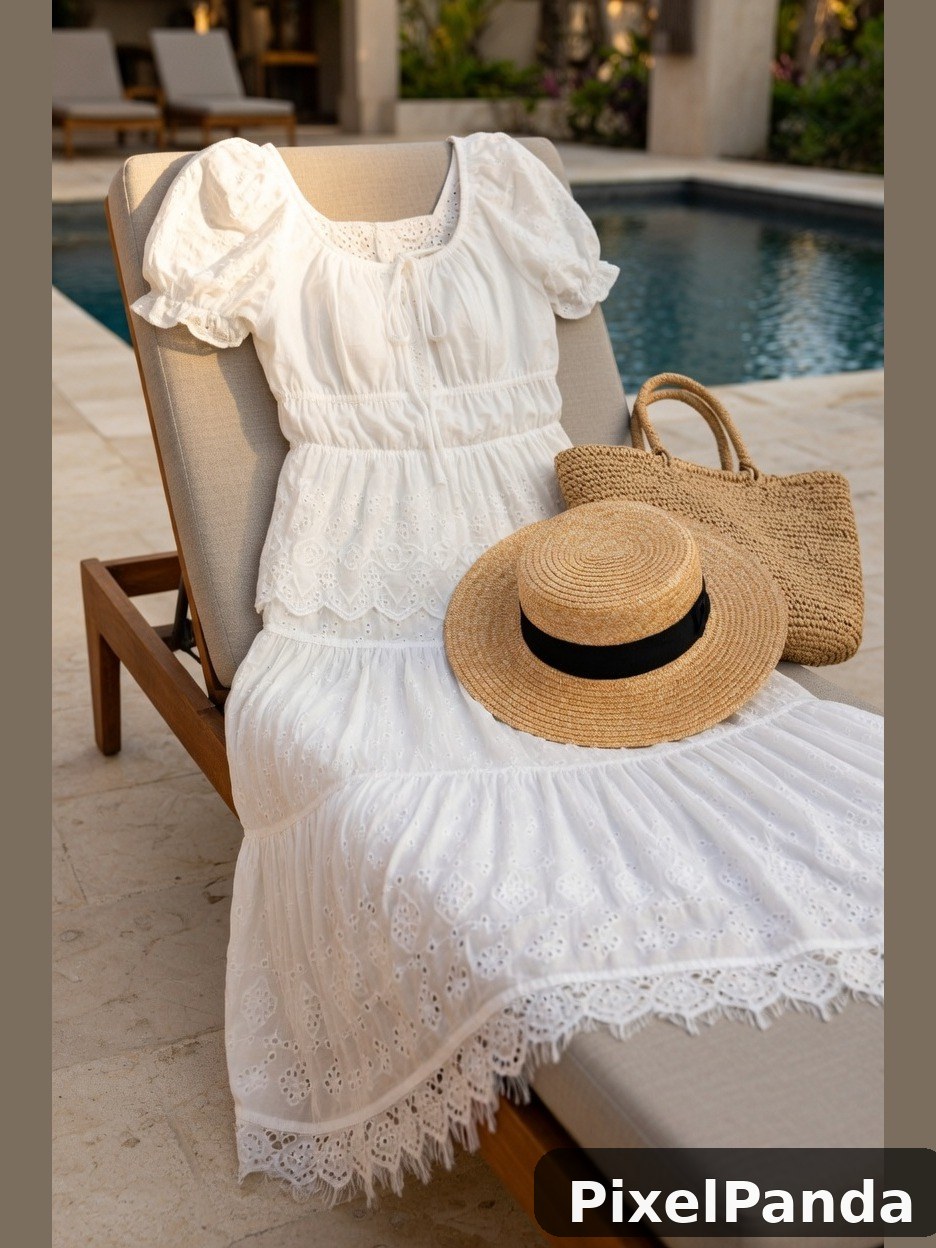 Poolside Elegance — Made with PixelPanda