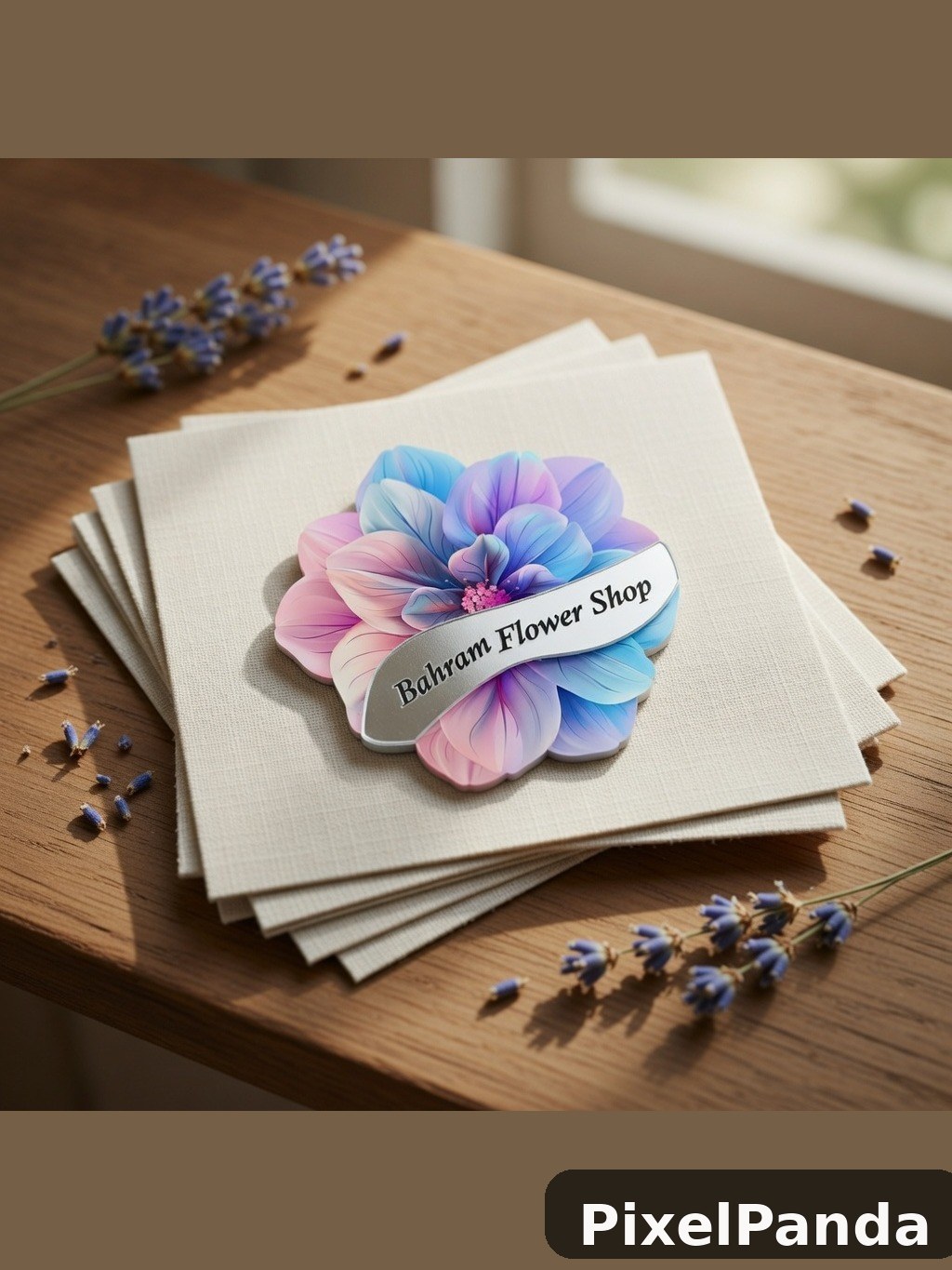 Business Card Mockup — Made with PixelPanda