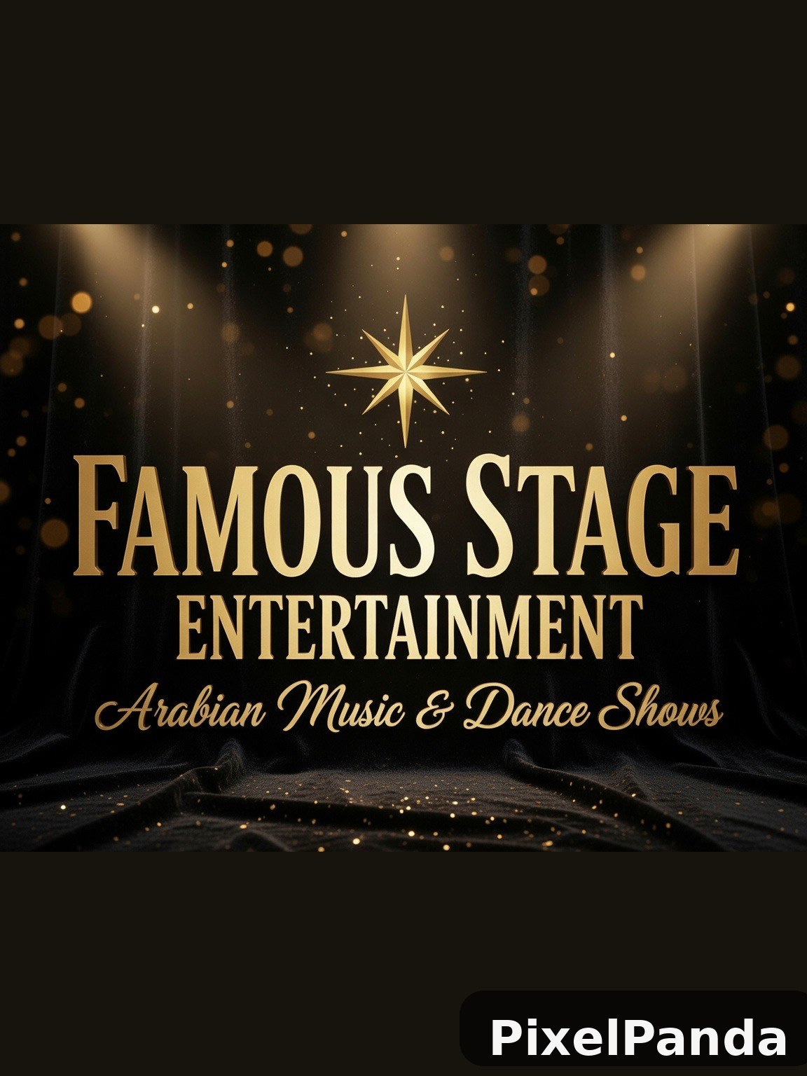 Glamorous Stage Backdrop — Made with PixelPanda