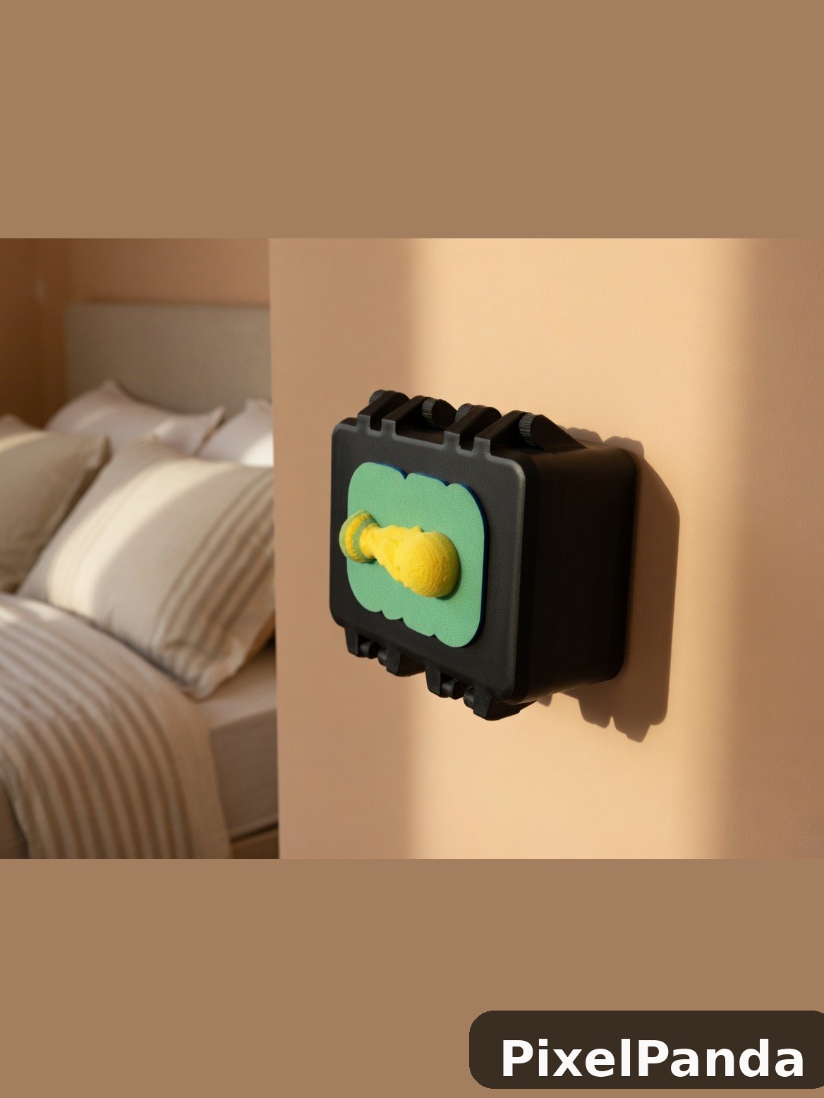 Playful Bedroom Detail — Made with PixelPanda