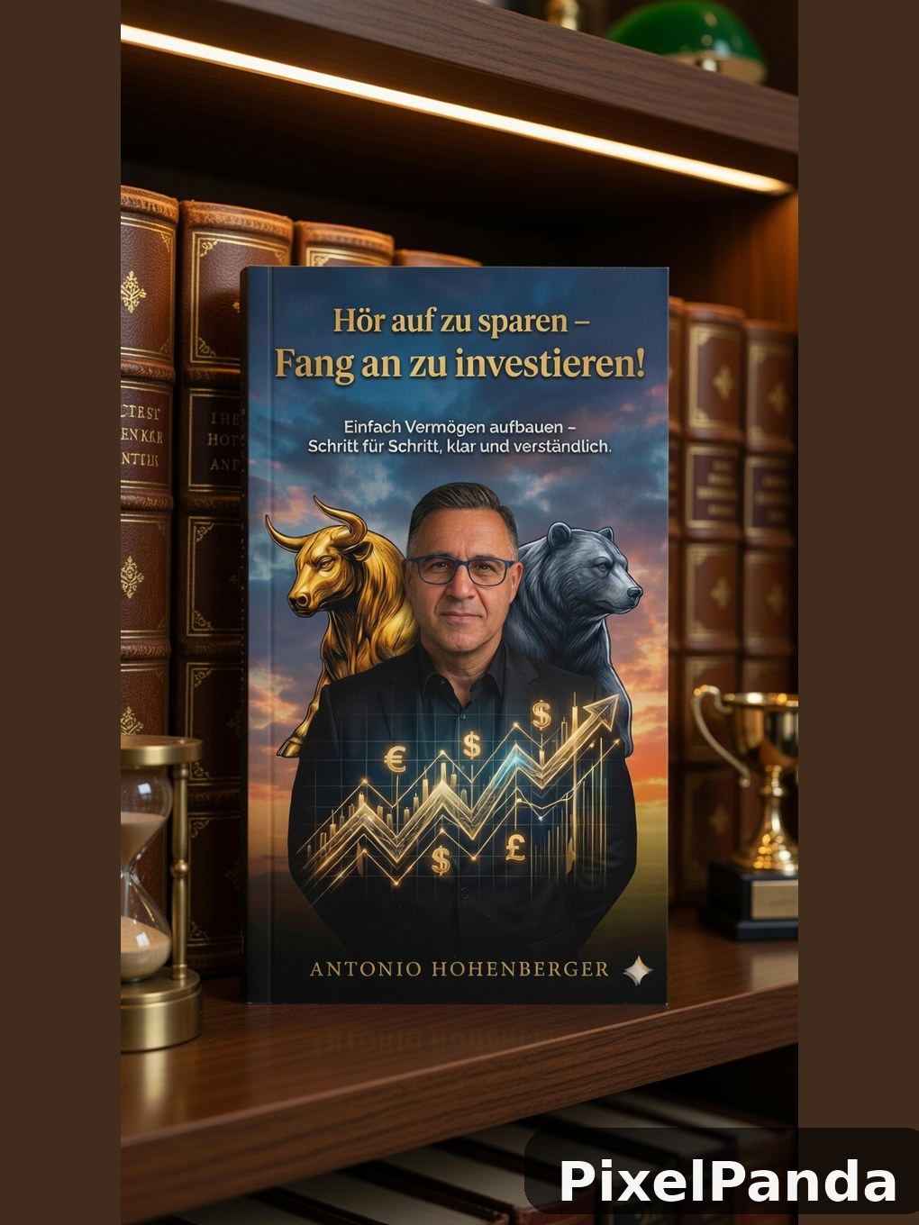 Luxury Bookshelf — Made with PixelPanda